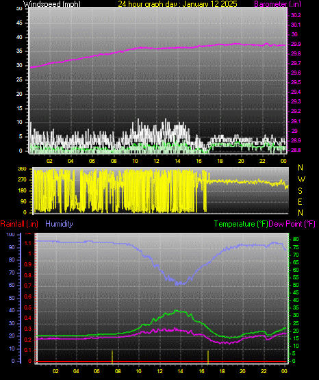 24 Hour Graph for Day 12