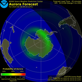 Current Southern hemispheric power input map