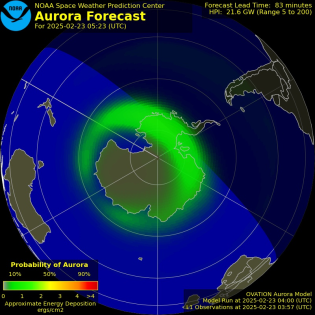 Current Southern hemispheric power input map