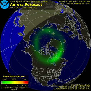 Current Northern hemispheric power input map